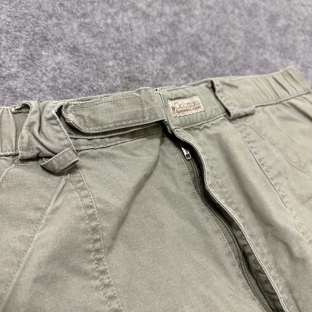 Columbia PFG Cargo Shorts Mens M Brown Green Vintage Performance Fishing Gear